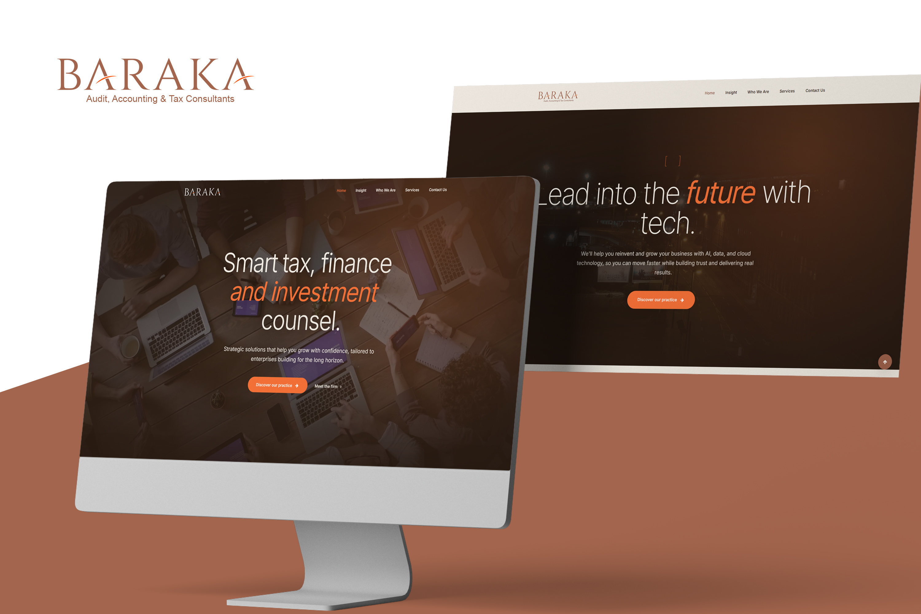 Baraka — Advisory firm digital platform. Frontend · Design case study by ConfiaTech.