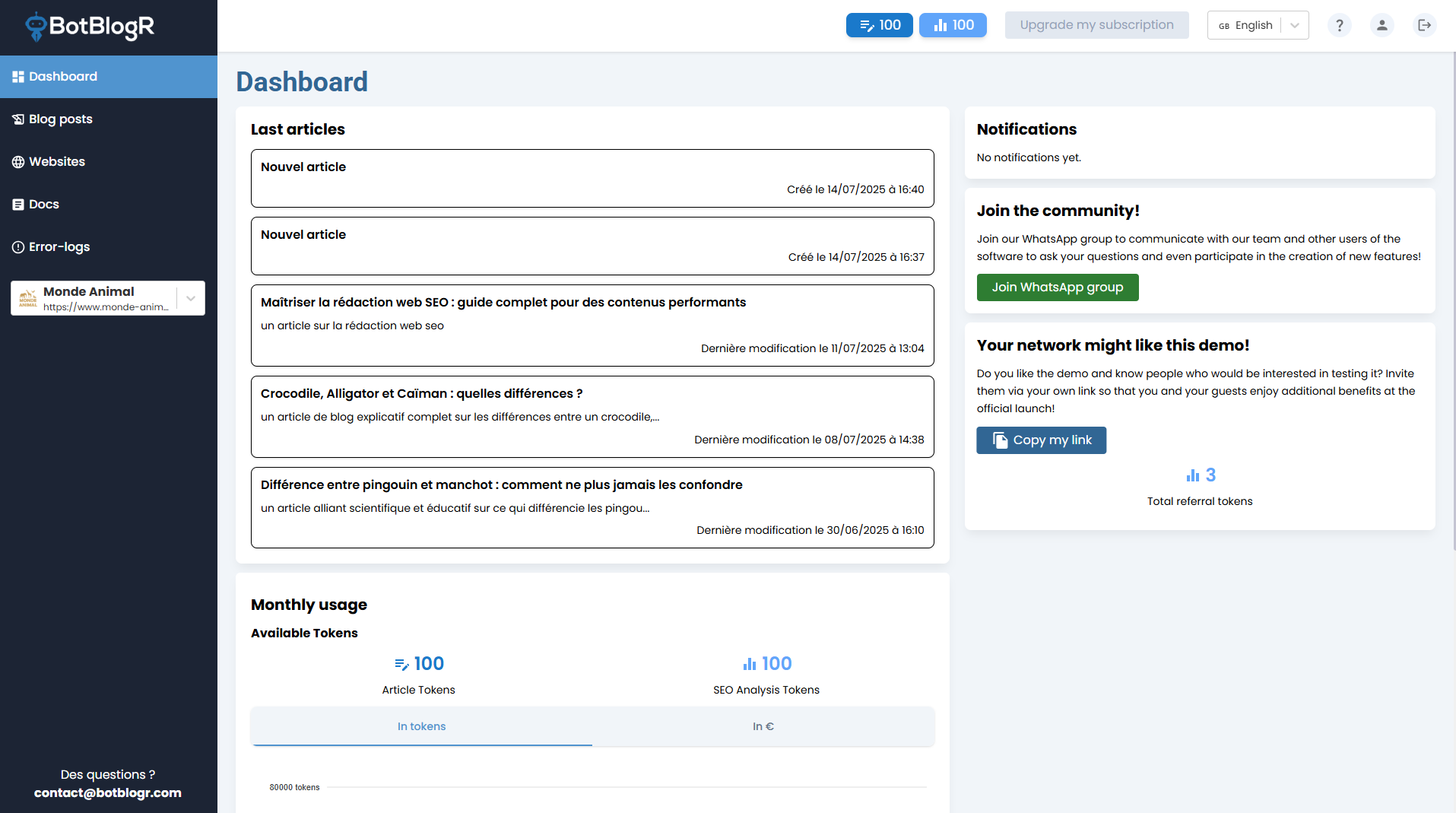 BotBlogr — screenshot 4